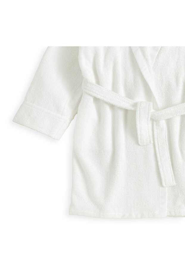 Little Basic Ferme Bornoz Beyaz - 2