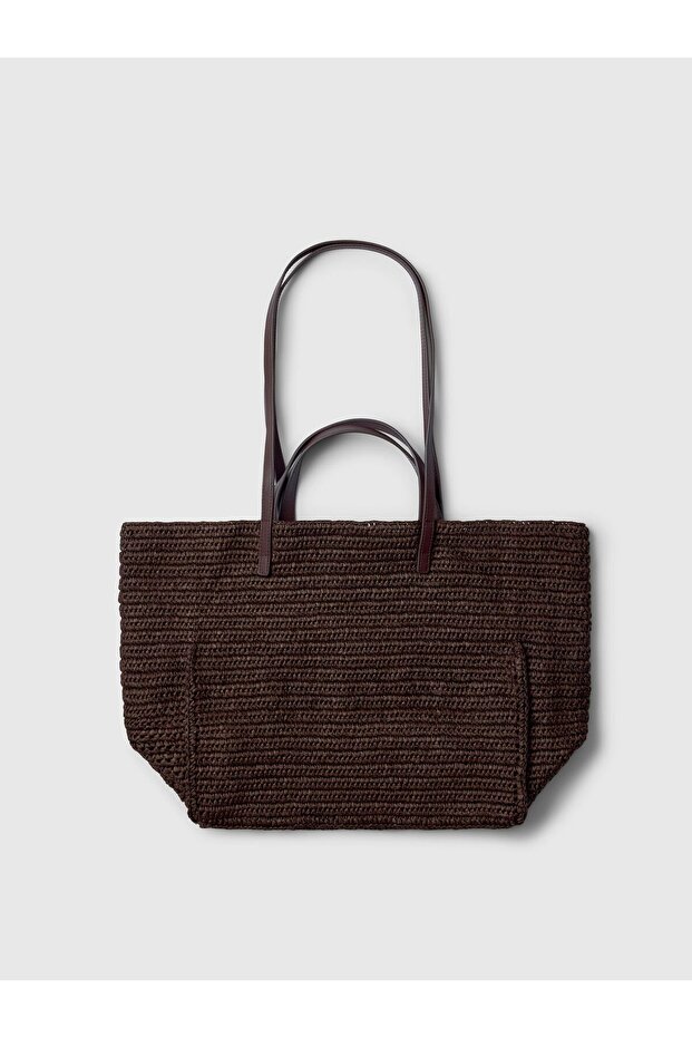 Strohtasche Tote-Look - 3