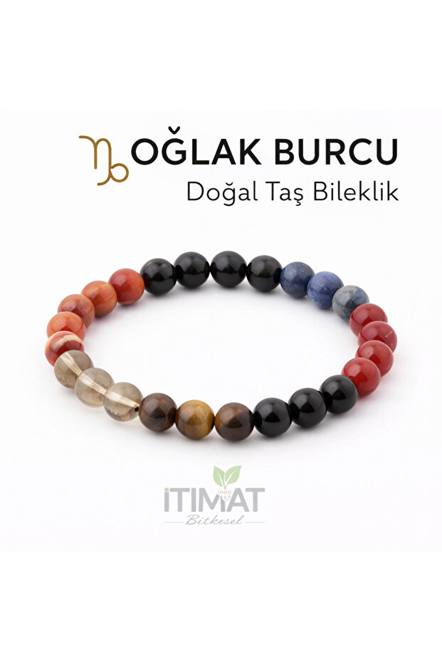 Ithimatic Herbal Capricorn Zodiac Natural Stone Bracelet – Energy and Zodiac Stones