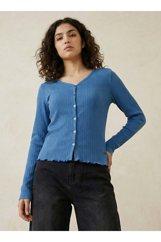 Cotton Top with Button Front - 1