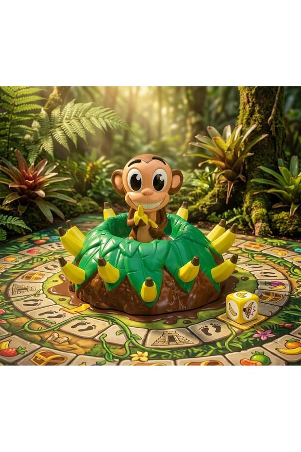 Throwing Mischievous Banana Monkey: Exciting Banana Picking Race 14-Piece Educational Toy Box Set