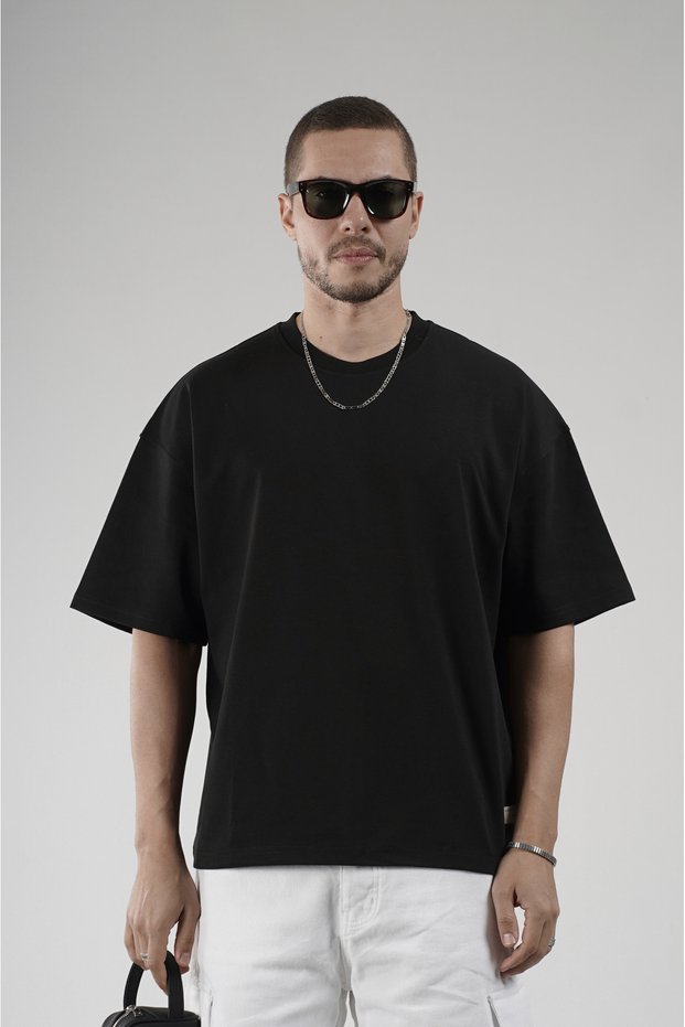 Trend Biz Oversize Fit Crew Neck Suprem Men's T-Shirt