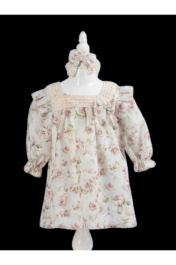 La Bella Elegant Toddler Dress - Latte