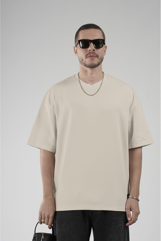 Trend Biz Oversize Fit Crew Neck Suprem Men's T-Shirt