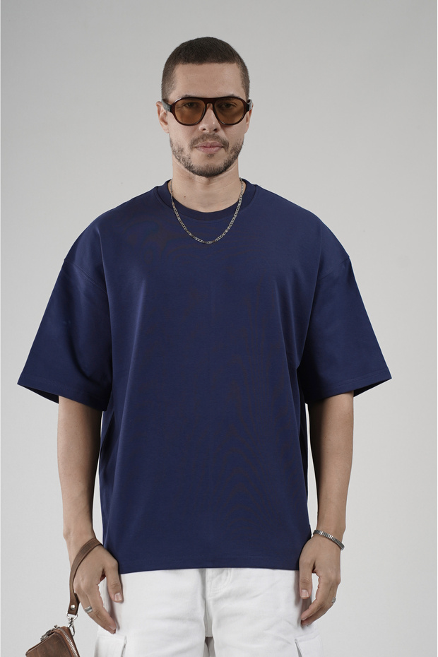 Trend Biz Oversize Fit Crew Neck Suprem Men's T-Shirt