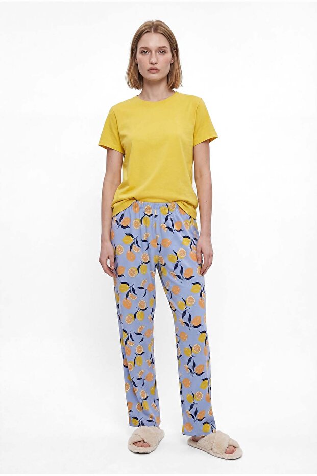 Kadın Basic Pijama Takımı - 1