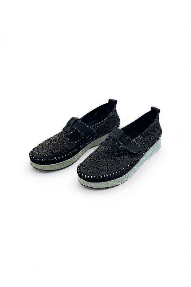 Genuine Leather Orthopedic Sole Velcro Women's Shoes