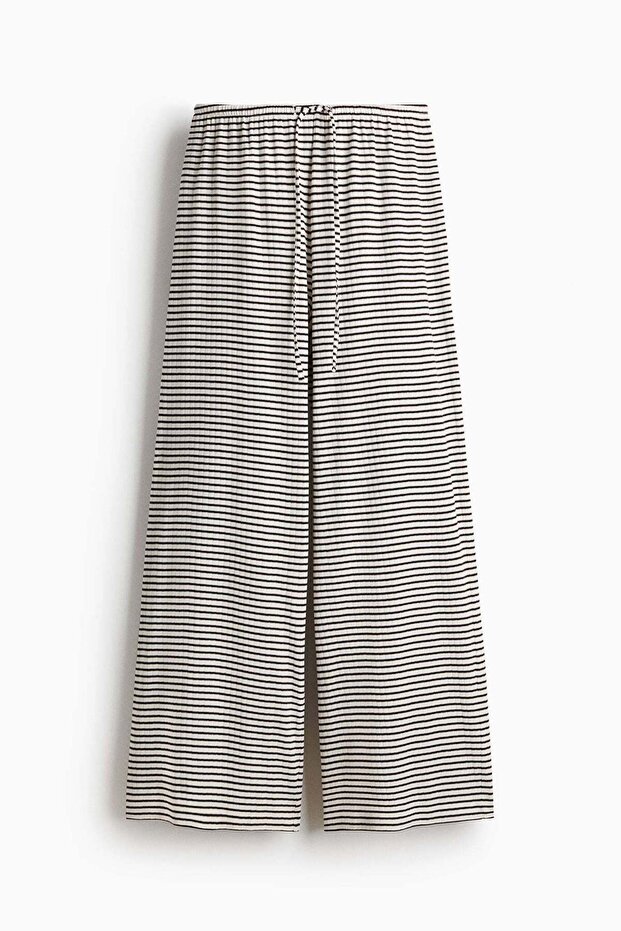 Ribbed drawstring trousers - 3