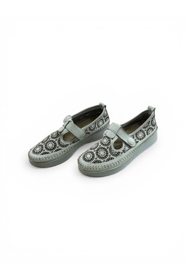 Genuine Leather Orthopedic Sole Velcro Women's Shoes