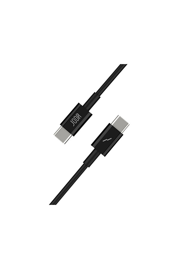 كابل USB-C إلى USB-C من مادة TPE مع رأس صلب من البولي كربونات، 60 واط، 1 متر، أسود