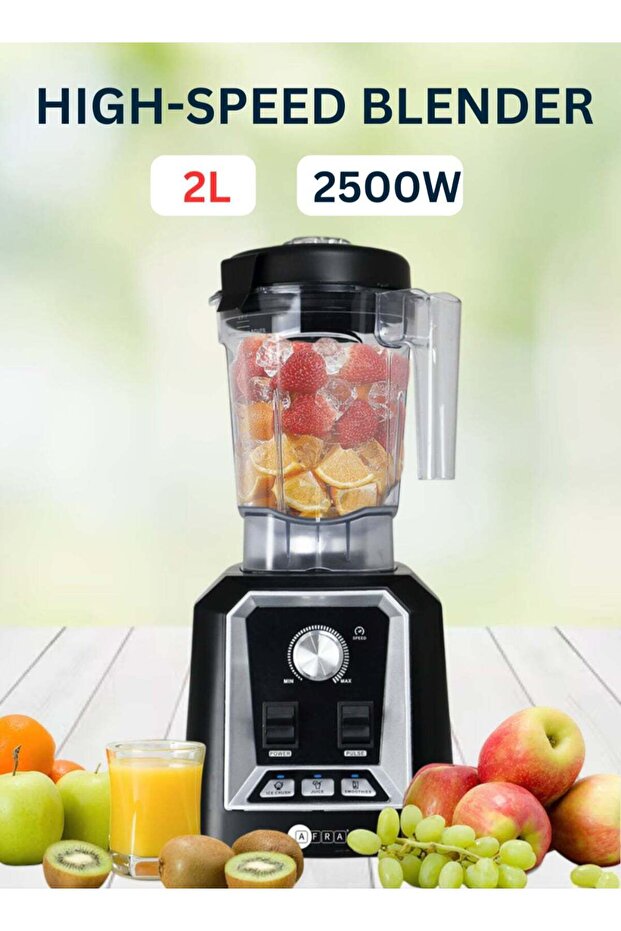 High-Speed Blender | 1600W | 2000ML Unbreakable Jar | 6 PCS SUS Blades | 100% Pure Copper Motor