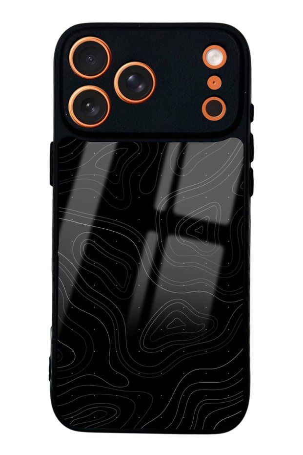 iPhone 17 Pro Max Topo-Point Design Glossy Phone Case