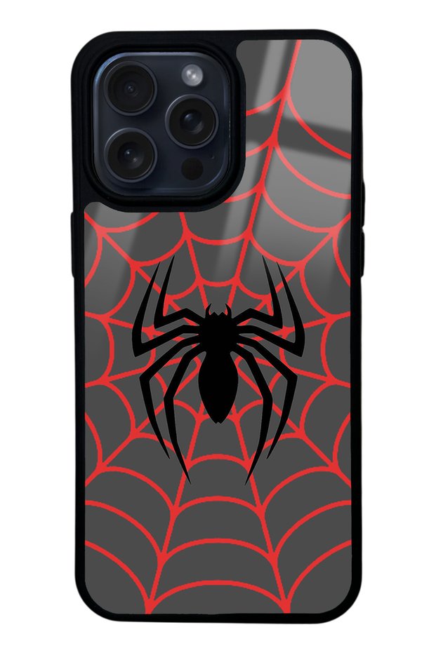 iPhone 14 Pro Max Spider Design Glossy Phone Case