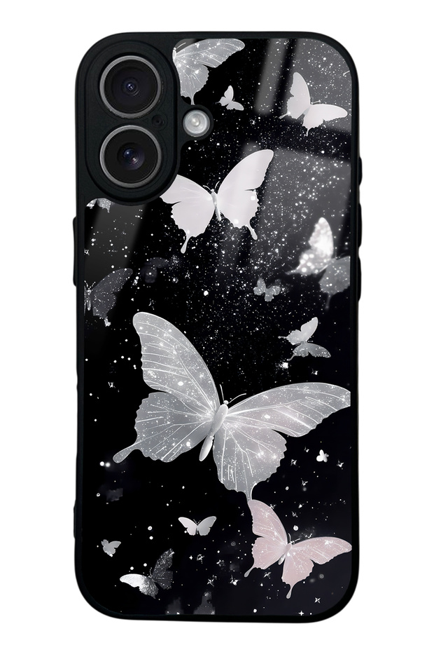 iPhone 17 Glossy Phone Case with Butterfly Design