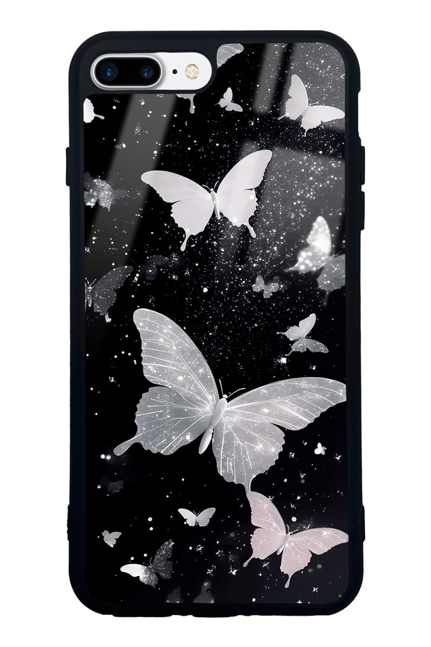 iPhone 7 Plus Glossy Phone Case with Butterfly Design