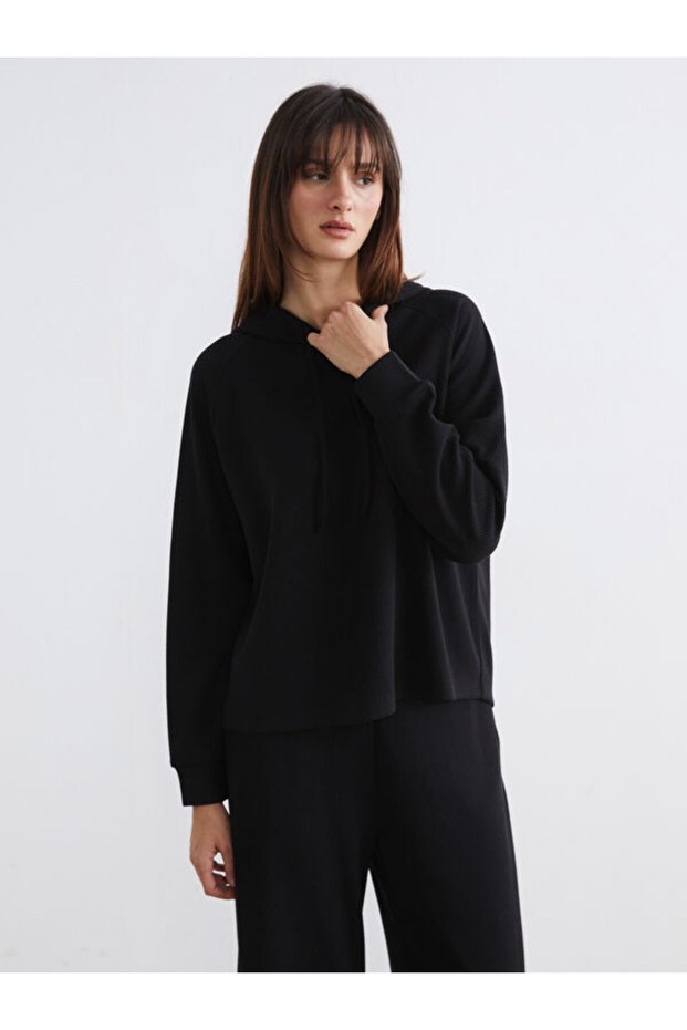 Women's Corded Lace-Up Hoodie from Uzg Store for Style Enthusiasts