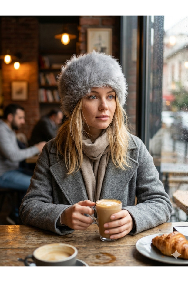 Plush Women's Beret Plush Women's Hat Lolita Furry Cap Hat