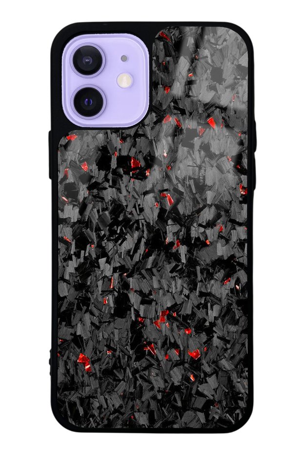 iPhone 12 - 12 Pro Glossy Phone Case with Embers Design