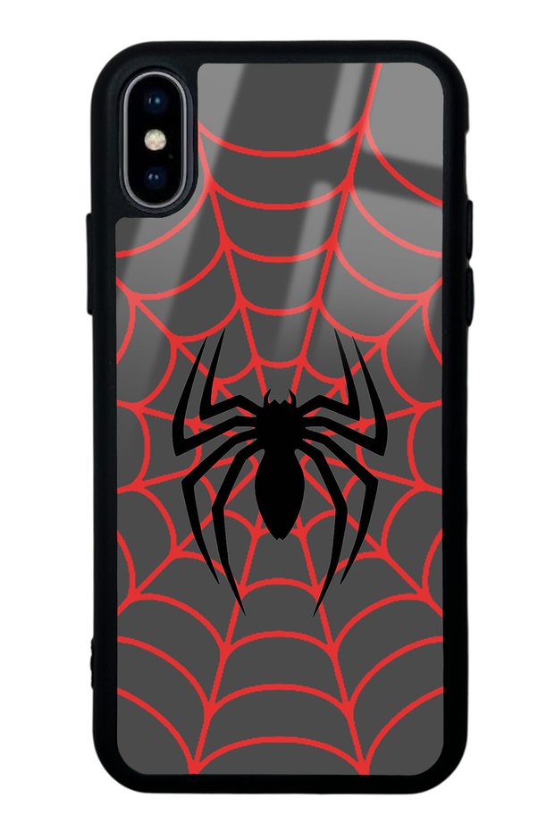 iPhone XS Max Spider Design Glossy Phone Case