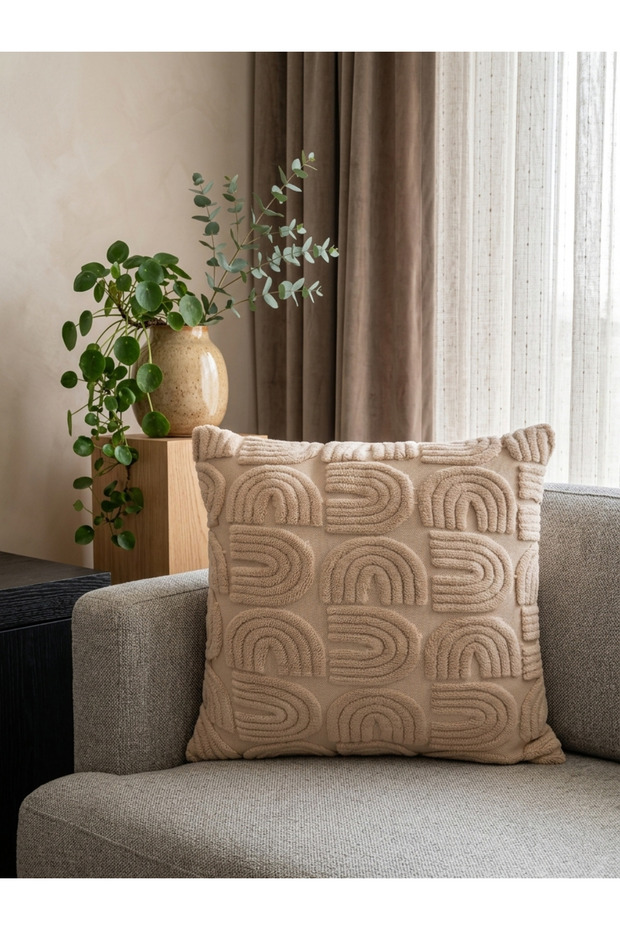 Bohemian Punch Special Design Decorative Pillow Cover 1 Piece Milk Coffee