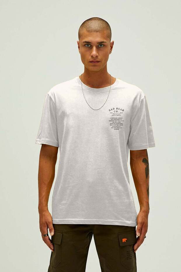 Saudade White Men's Printed T-Shirt