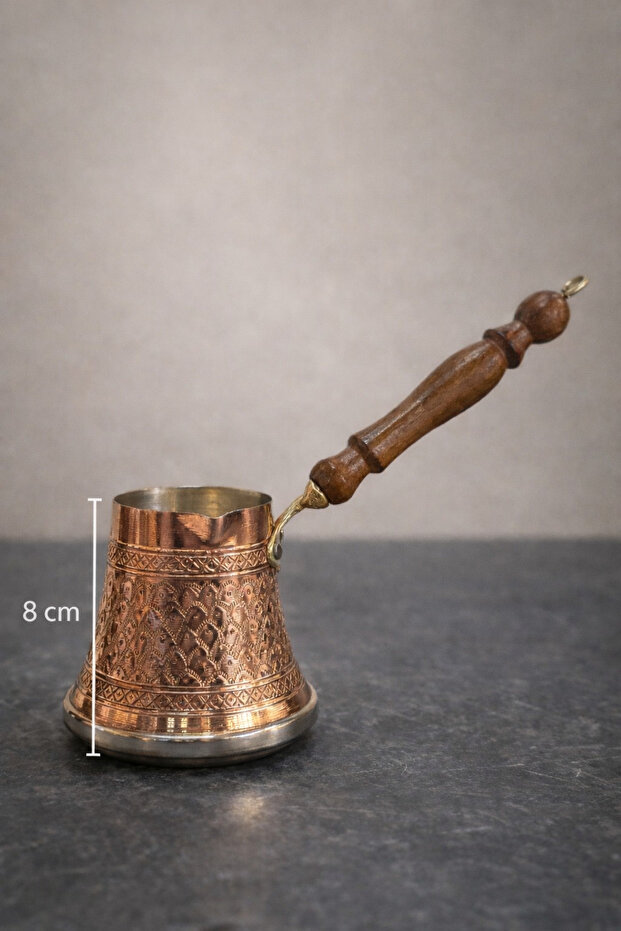 Medium Size Copper Coffee Pot with Induction Base – for 3 People