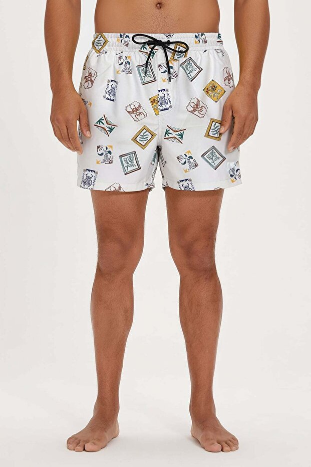 Africa trip white men's swim shorts