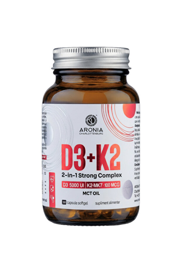 Vitamina D3+K2, Complex puternic 2-în-1 - 1