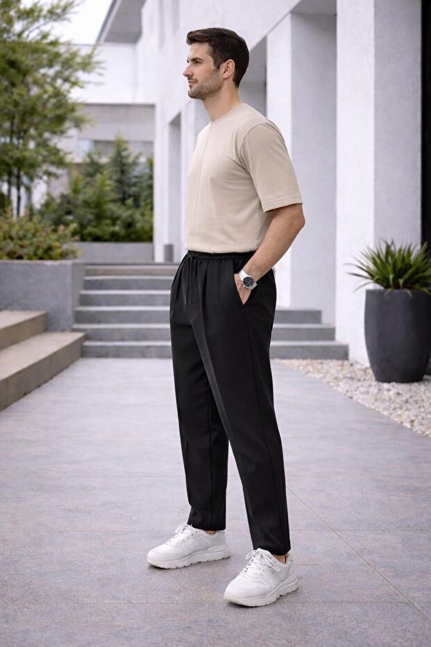 Two-Thread Pleated Sweatpants - 2