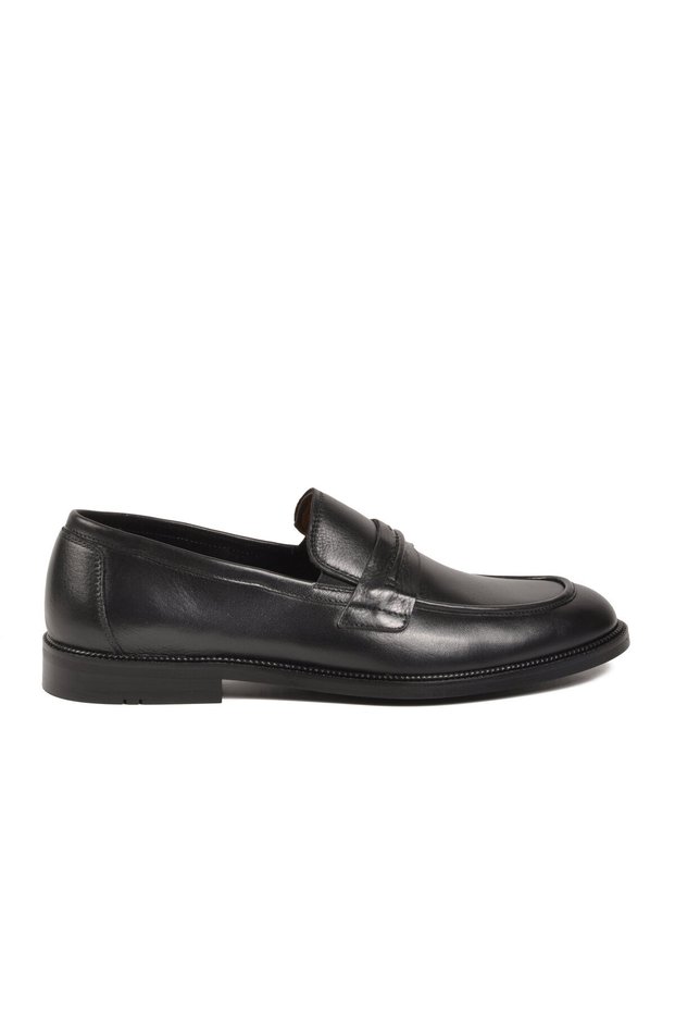 Black Genuine Leather Men's Classic Shoes 3611 m