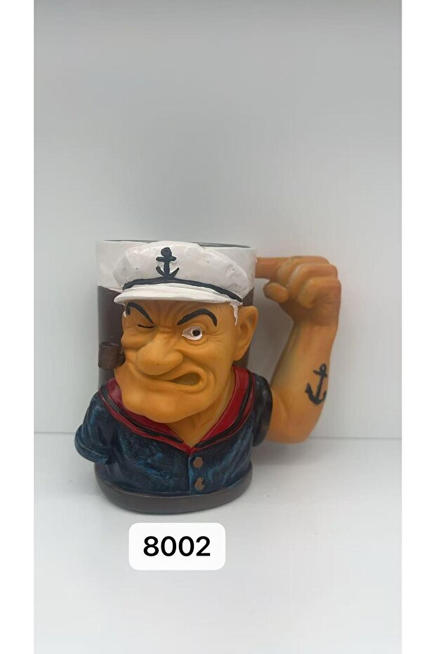 Popeye Steel Mug Code 8002 Ilkelgrp-Mrs342