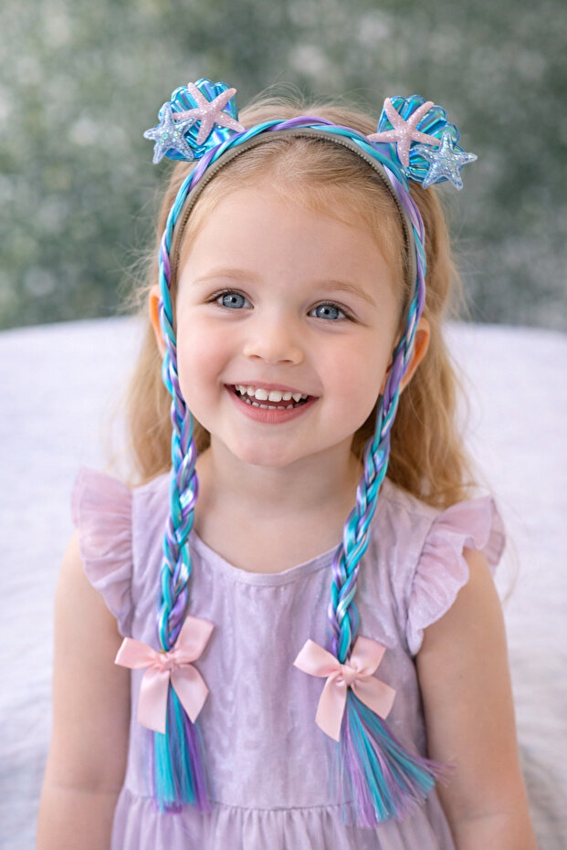 Wig Hair Crown Mermaid Braided Model