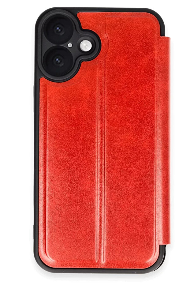 Newface Apple iPhone 16 غطاء قابل للطي - أحمر