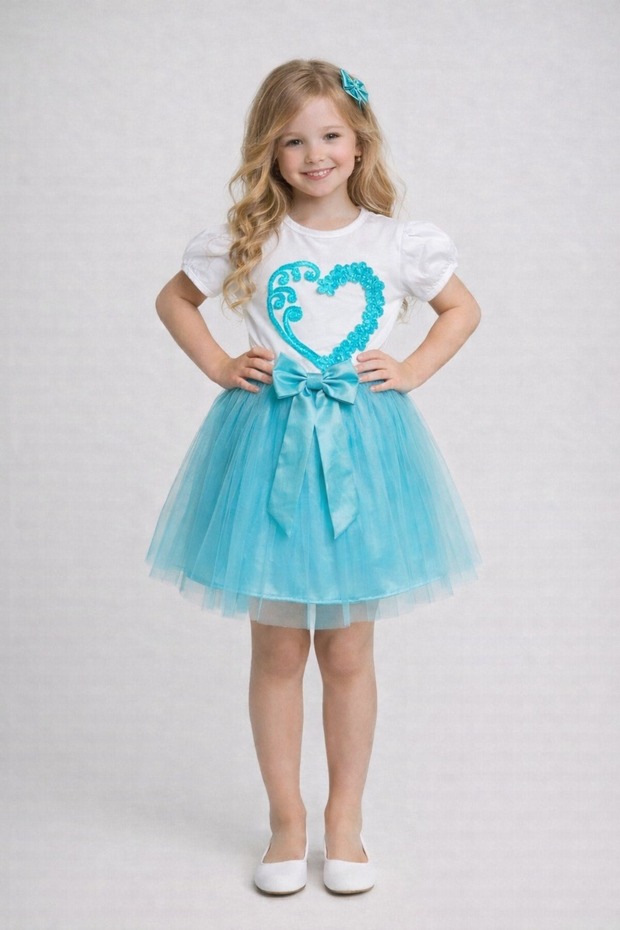 23 April 29 October Show Outfit Girls' Printed T-Shirt & Tutu Skirt Set