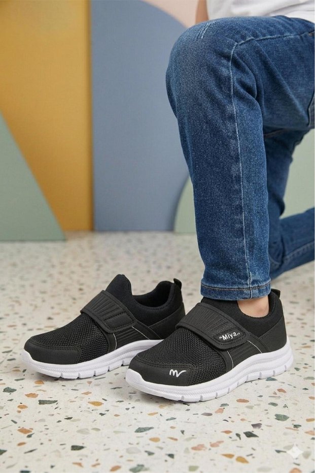 Meysa Unisex Children's Mesh Lightweight Sports Shoes - Daily Walking Shoes with Velcro Orthopedic Soles
