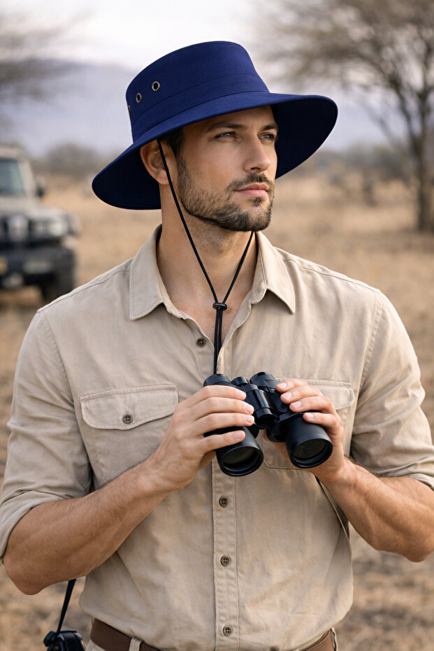 Unisex Foldable Safari Hat – Lightweight Outdoor Sun Hat with Uv Protection (Color Options Available)