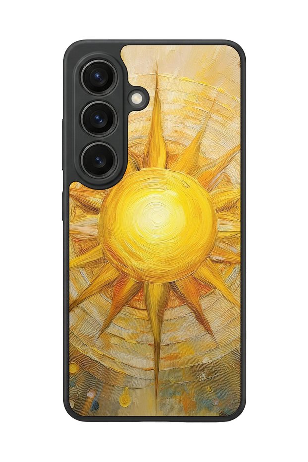 Samsung Galaxy S26 Compatible Sun Design Glossy Premium Case