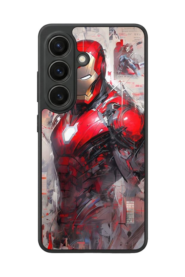Samsung Galaxy S26 Compatible Glossy Premium Case with Iron Man Design