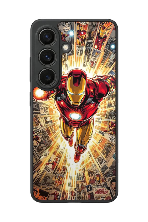 Samsung Galaxy S26 Compatible Glossy Premium Case with Iron Man Design