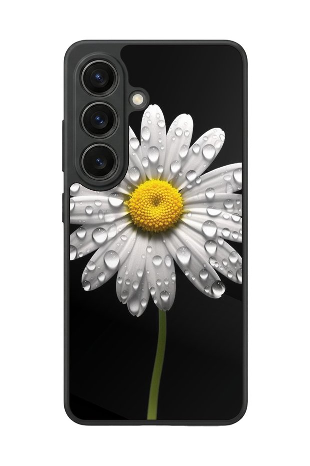 Samsung Galaxy S26 Compatible Daisy Design Glossy Premium Case