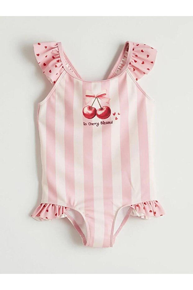 Printed Girls' Swimsuit (S6)