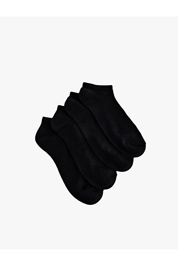مجموعة من 4 جوارب قطنية أساسية