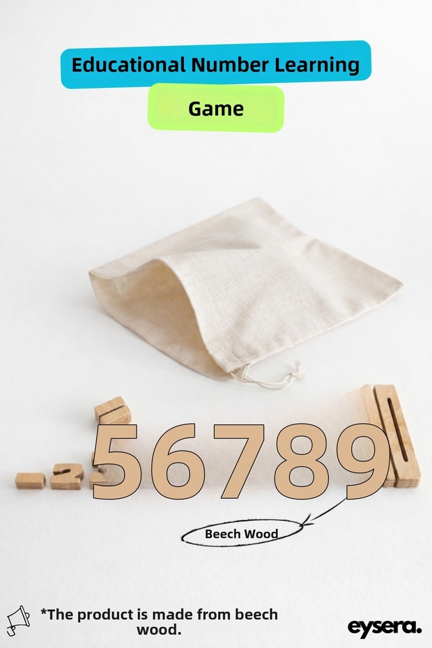 Montessori Wooden Number Blocks – Children's Activity & Hobby Toy, Montessori Educational Set