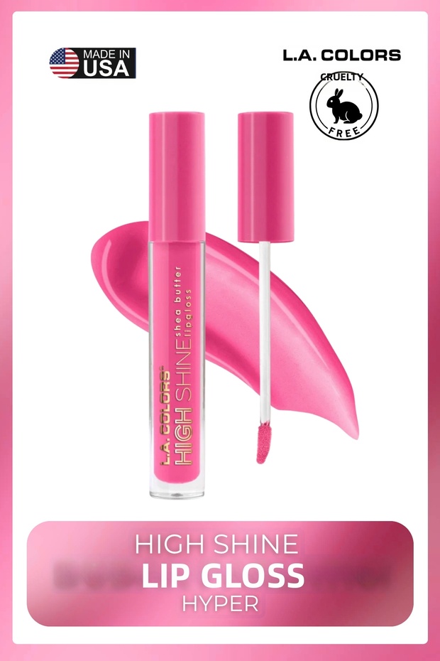 High Shine Lip Gloss - Long-Lasting Crystal Sparkle Lipgloss # Clg937 Hyper