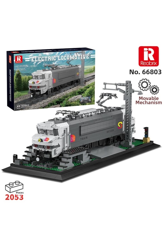Technic 66803 Bb15000 Locomotive Train (Electric Locomotive) Creative Building Block Set Building