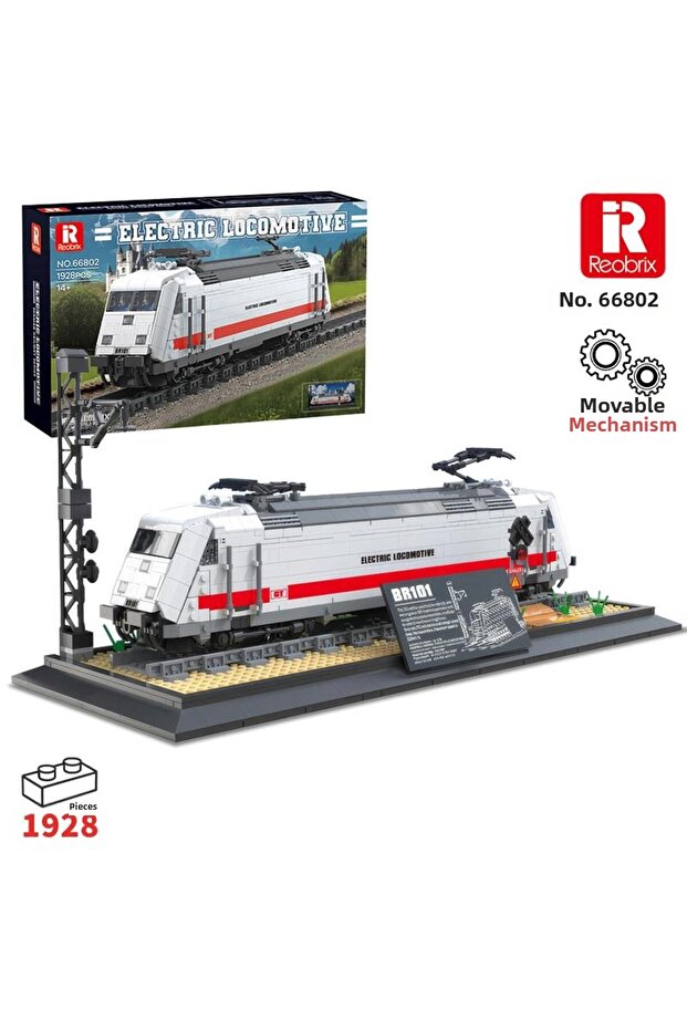 Technic 66802 Locomotive Train Br101 (Electric Locomotive) Creative Building Block Set Building Bl