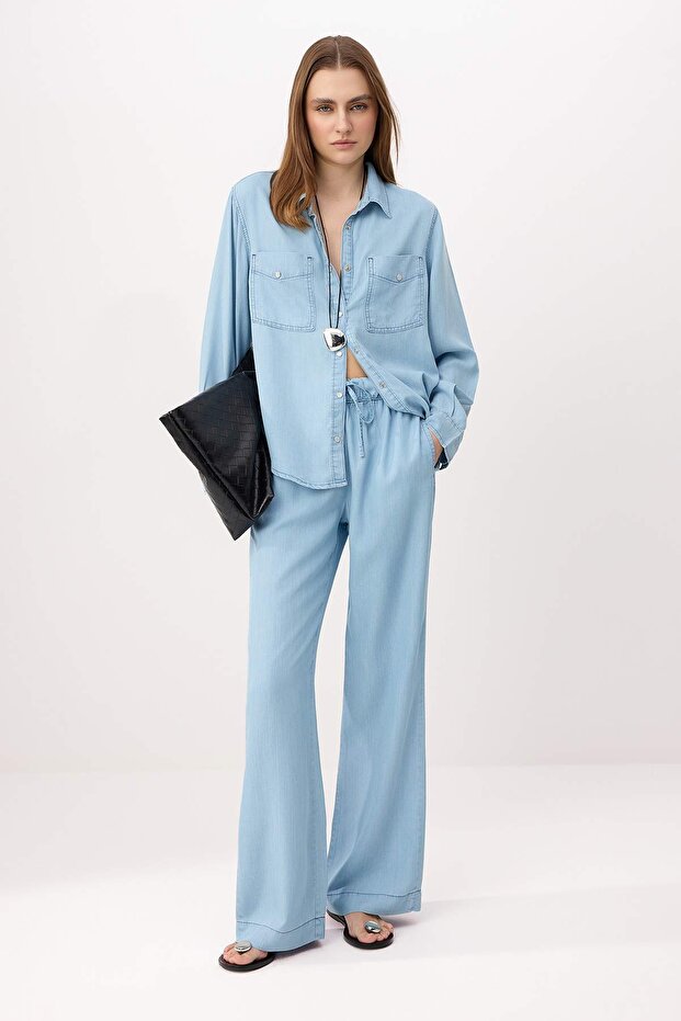Mavi Yüksek Bel Wide Leg More Sustainable %100 Tencel Jeans TWOSS26JE00235