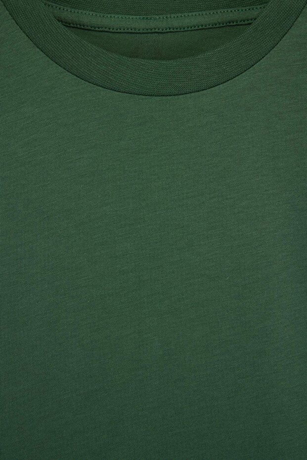 Siyah-Yeşil 2'li Slogan Örme T-Shirt TKDSS26TS00026 - 9