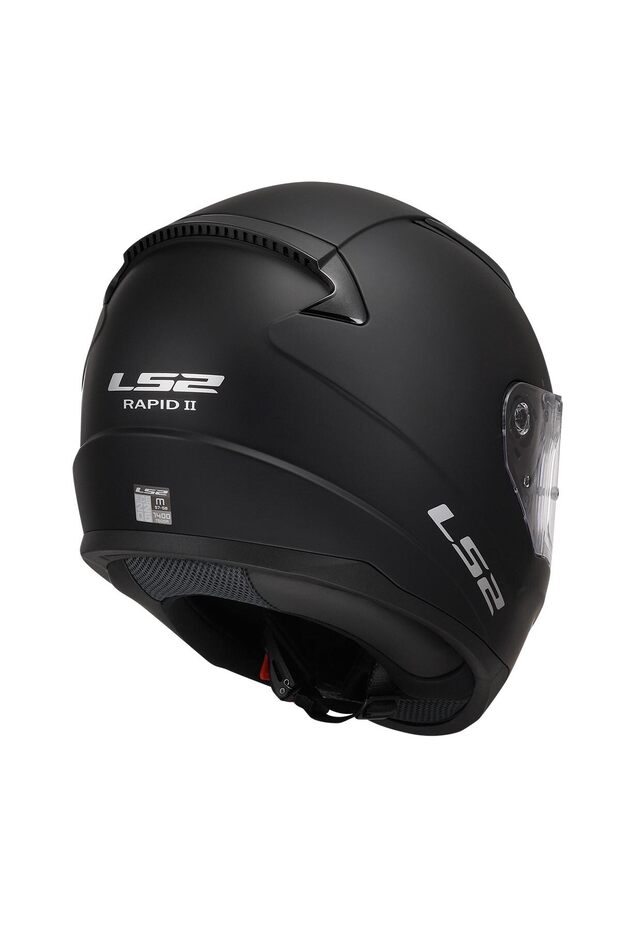 RAPID 2 MAT SİYAH KASK - 3