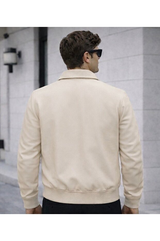 Old Money Collared Leather Jacket - 2